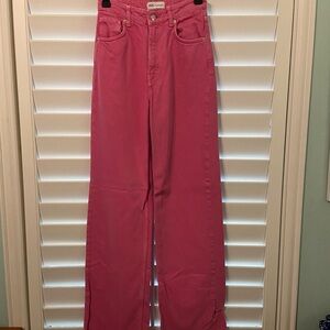 Zara Women's Flare Pink Jeans